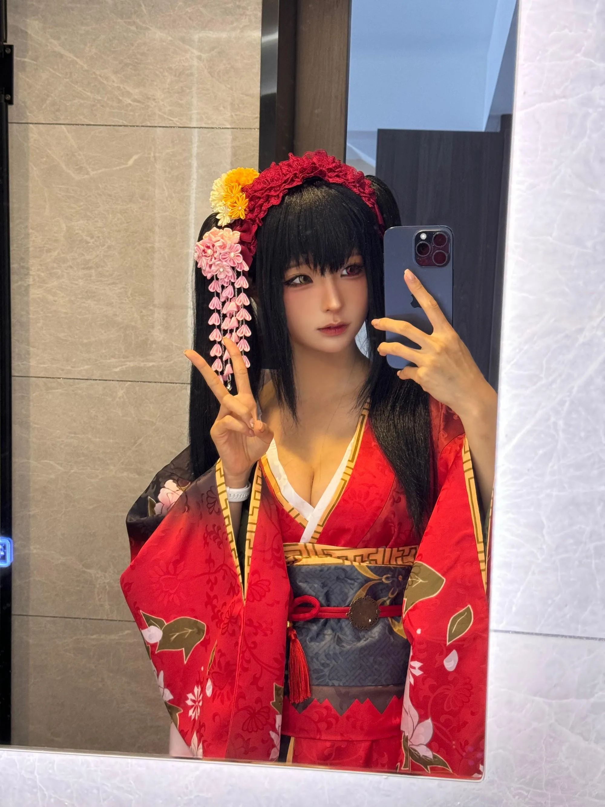蠢沫沫 – NO.304 狂三和服cos-狂三 花絮 [114P]插图6